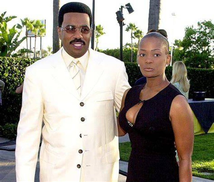 Steve Harvey and Mary arrive at the premiere of Spike Lee's new film "The Original Kings of Comedy" in Hollywood, CA, on August 10, 2000. I Source: Getty Images